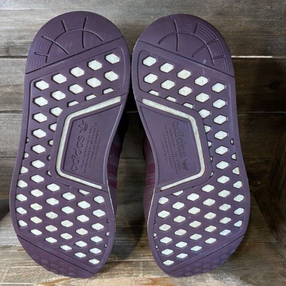 Womens Adidas NMD R1 Maroon Running Athletic Shoes‎ Sneakers Size 8 M GUC - Picture 5 of 6